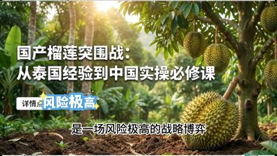 第一节：榴莲突围战：选址决策指南，告别赌运气，用硬指标圈定&ldquo;优生，课程：《国产榴莲突围战：从泰国经验到中国实操的8堂必修课（高阶实战版）》