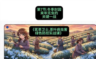 第07节：冬季封园&mdash;&mdash;来年无虫的关键一战，课程：《茗茶卫士&mdash;&mdash;茶叶病虫害绿色防控实战课》#识农AI