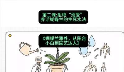 第二节：拒绝&ldquo;溺爱&rdquo;：养活蝴蝶兰的生死水法，课程：《蝴蝶兰雅养六讲：从阳台小白到园艺达人》#识农AI